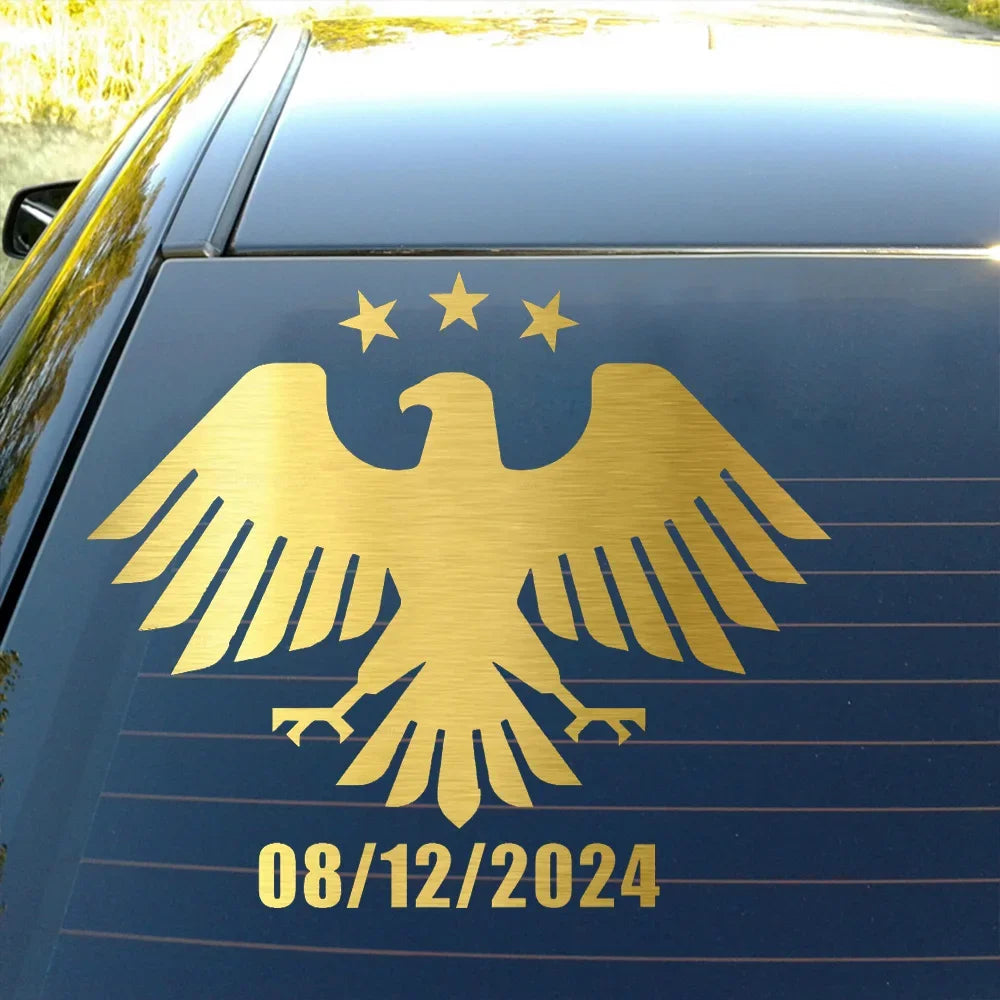 08/12/2024 Vinyl Decal New Coat of Arms of Syria Sticker Waterproof Car Accessories for Bumper Rear Windshileld, Window, Wall