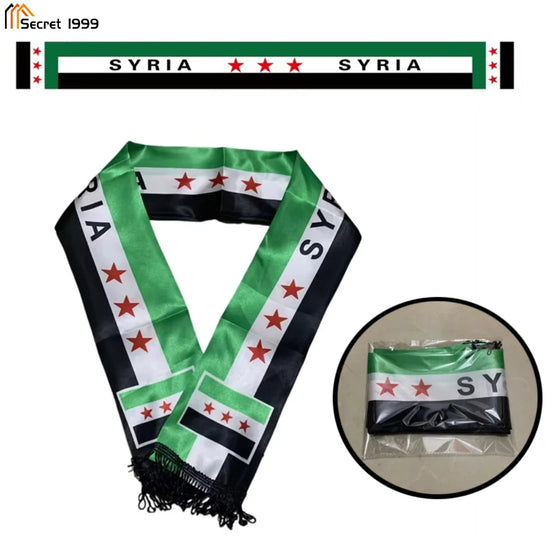 Scarf Old Syria Scarf 135cm And 90x150cm Flag The Syrian Arab Republic Syrian Three Star Scarf Banner