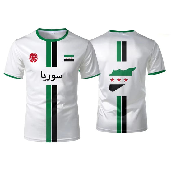 Syria Football T Shirts Men&